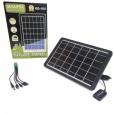 Солнечная панель с переходниками  GD100 8W